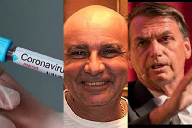 Coronavírus, Fabrício Queiroz e Jair Bolsonaro - Montagem Área Vip