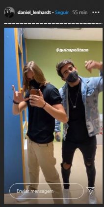 Gabi Martins e Guilherme Napolitano postam stories em emissora de TV famosa - Foto: Instagram@daniel_lenhardt