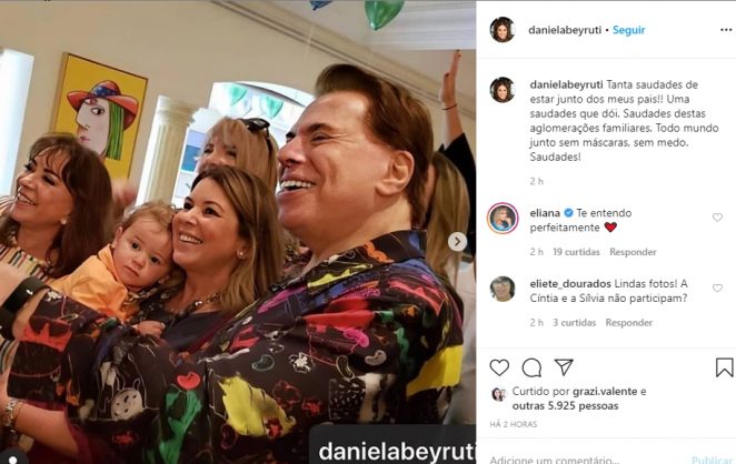Daniela Beyruti e familia Abravanel reprodução Instagram.2