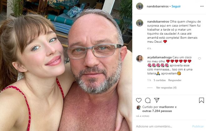 Duda Reis e o pai Luis Fernando Reis reprodução Instagram