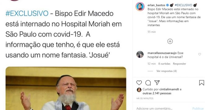 Erlan reprodução Instagram