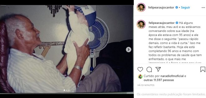Felipe Araujo reprodução Instagram