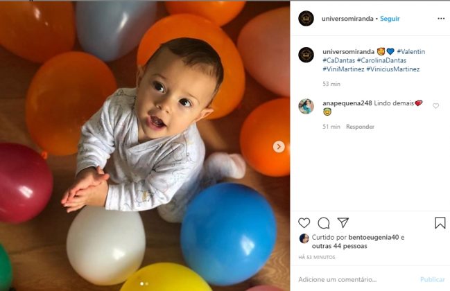 Filho Valentim reprodução Instagram de Carol Dantas