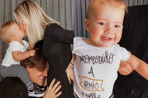 Gabi Brandt, Davi e Saulo Poncio - Reprodução/Instagram