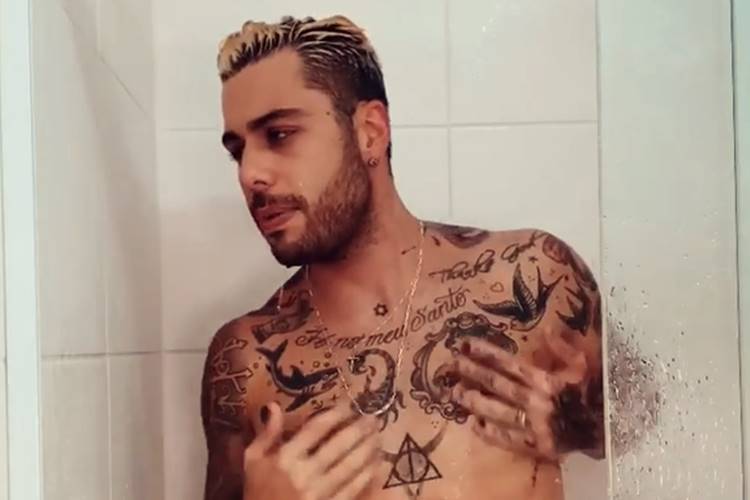 Gui Araújo publica vídeo cantando no banho em homenagem a Anitta - Foto: Reprodução/Instagram@guiaraujo13