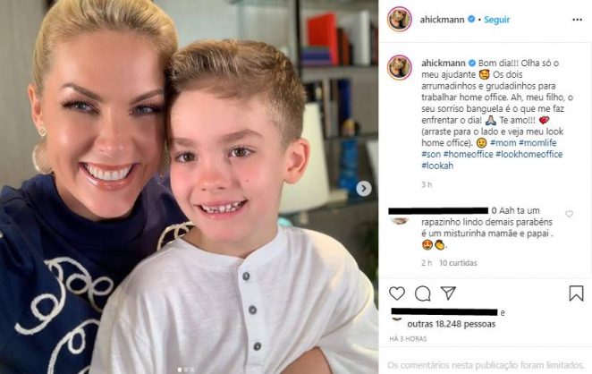 Ana Hickmann surge ao lado do filho e faz declaração