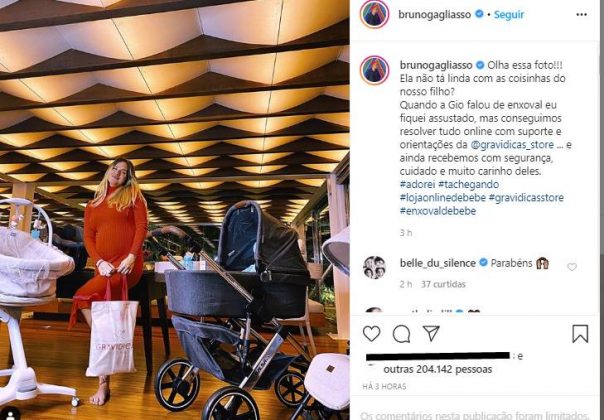  Gagliasso mostra momento especial da esposa, Giovanna Ewbank