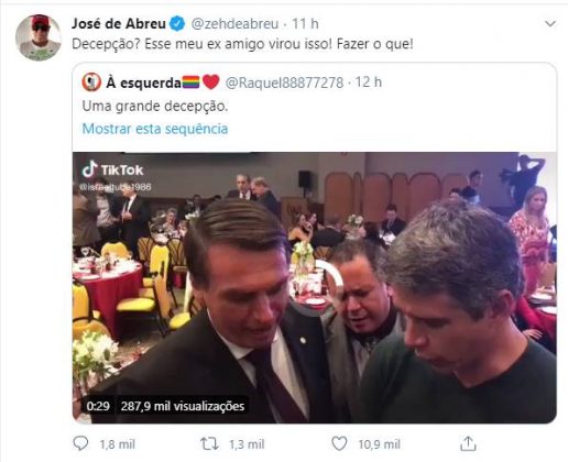 Em vídeo, Márcio Garcia beija Bolsonaro e José de Abreu detona apresentador
