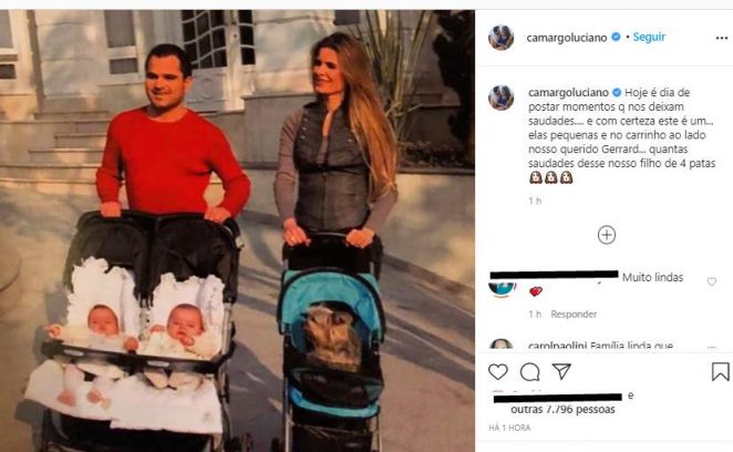 Reprodução Instagram Luciano Camargo comenta lembrança em família e desabafa: "Saudades"