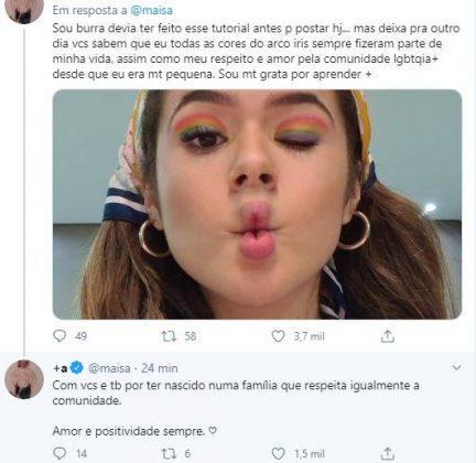 Maisa revela ensinamento de família: "Muito grata"