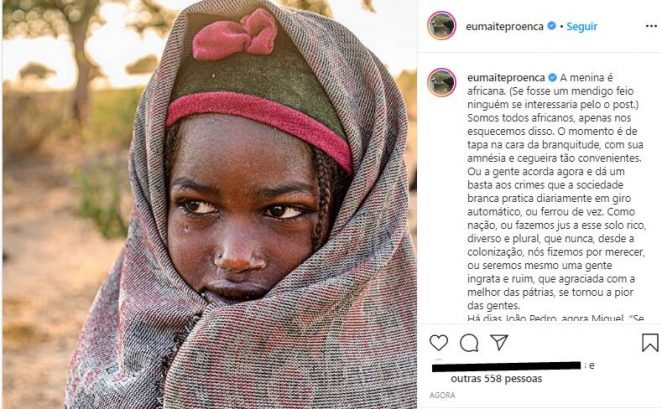 Maitê Proença lamenta comentários racistas: "Somos todos africanos"