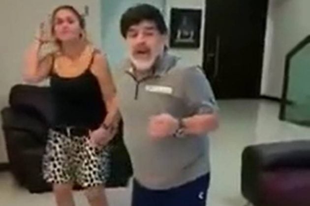 Vaza vídeo vídeo constrangedor de Diego Maradona - Foto: Reprodução/Print Vídeo Maradona