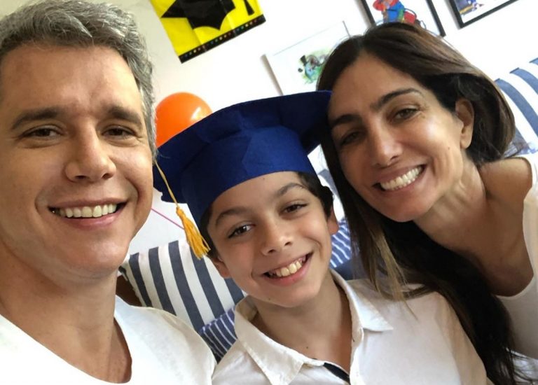 Márcio Garcia comemora momento especial do filho caçula