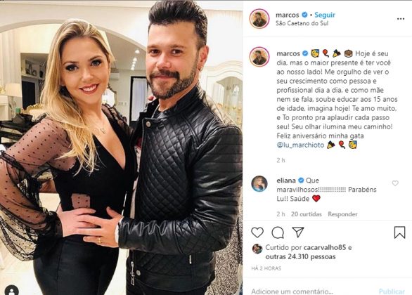 Marcos e a esposa Lu Marchio