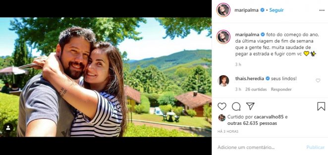 Mari Palma e namorado Phelipe Siane reprodução Instagram