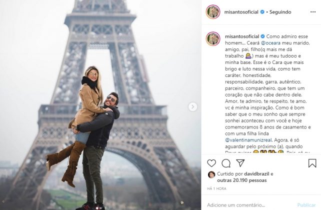 Mirella Santos e o marido Welington (Ceará) reprodução instagram