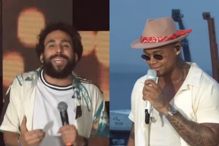 Murilo Couto e Leo Santana Murilo Couto e Leo Santana - Reprodução: YouTube (Montagem: Área VIP)