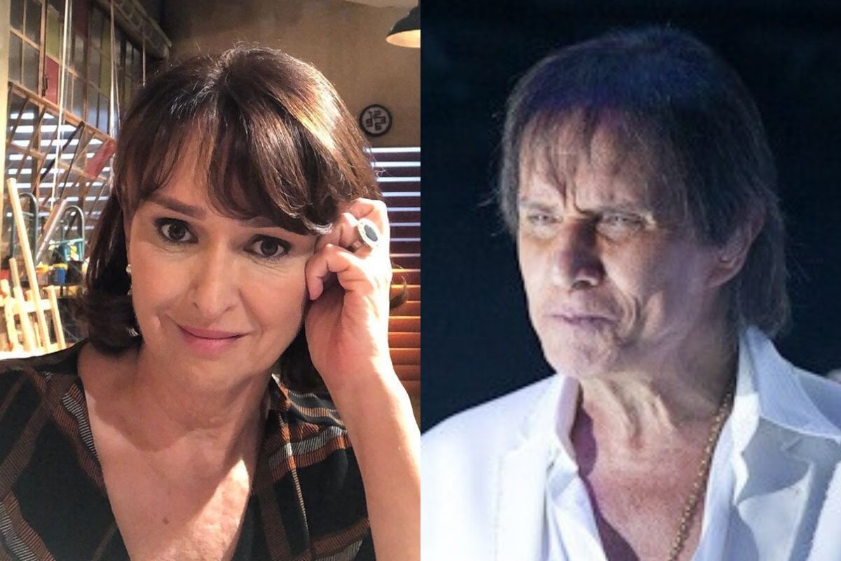 Myriam Rios e o 'Rei' Roberto Carlos - Reprodução: Instagram (Montagem: Área VIP) Roberto Carlos, o 'Rei' e Myriam Rios - Reprodução: Instagram (Montagem: Área VIP)