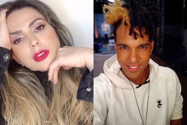 Nadja Pessoa e D´Black reprodução Instagram e montagem Área Vip