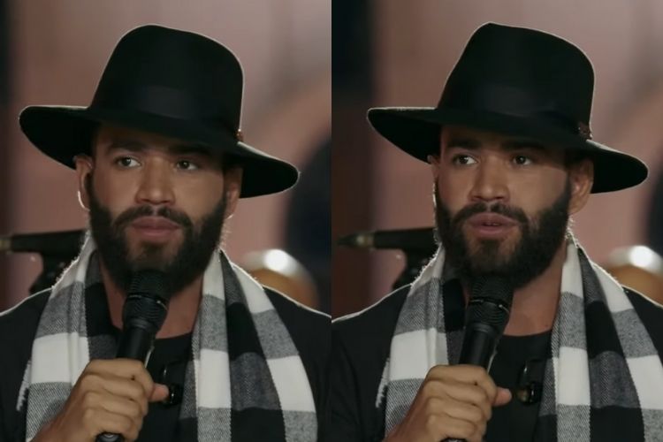 O cantor sertanejo Gusttavo Lima, que lamentou a morte durante a sua live - Reprodução: YouTube (Captura e montagem: Área VIP) O cantor sertanejo Gusttavo Lima, que lamentou a morte durante a sua live - Reprodução: YouTube (Captura e montagem: Área VIP)
