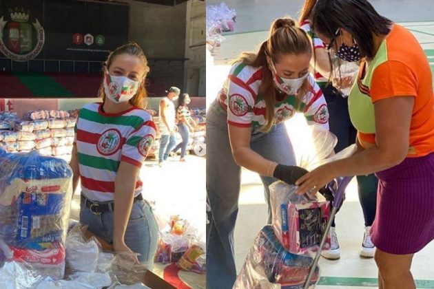 Paolla Oliveira em campanha para doação no Rio de Janeiro - Reprodução/Instagram