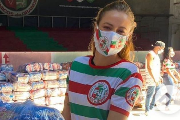 Paolla Oliveira em campanha para doação no Rio de Janeiro - Reprodução/Instagram