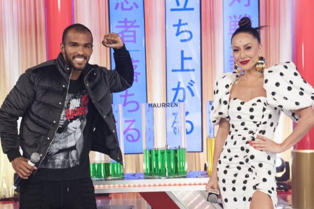 Richarlyson e Sabrina Sato Final Made in Japão - Richarlyson e Sabrina Sato (Antonio Chahestian/Record TV)