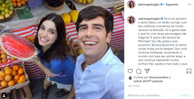 Sabrina Petraglia e Marcos Pitombo reprodução Instagram