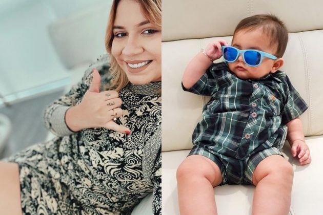 Sertaneja Marilia mendonça e filho Leo reprodução instagram