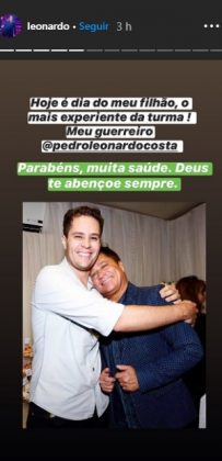 Sertanejo Leonardo filho Pedro Leonardo reprodução Instagram