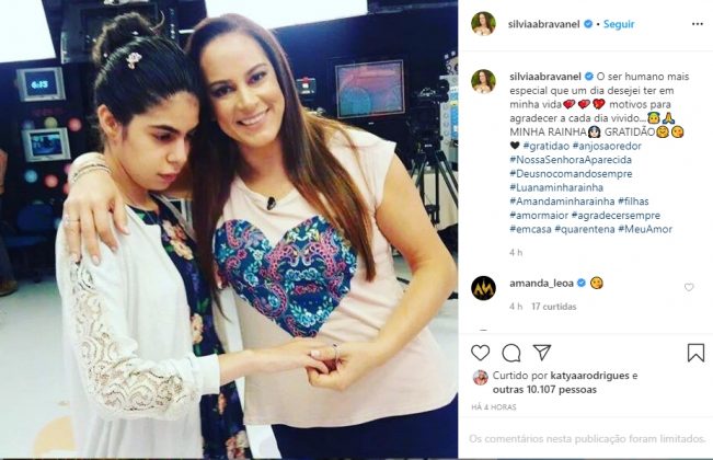 Silvia Abravanel e filha reprodução Instagram
