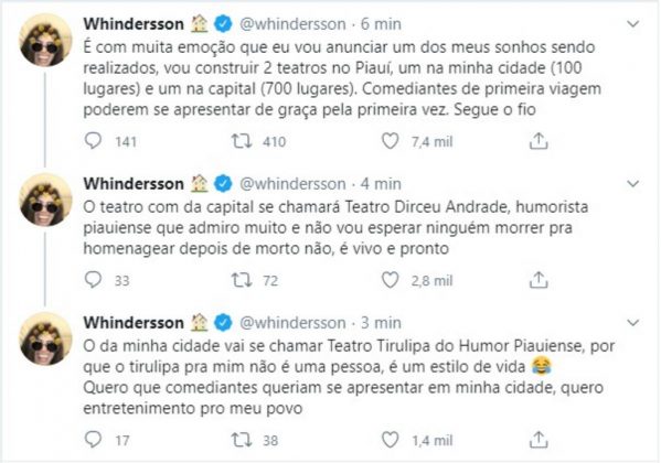 Whindersson Nunes post