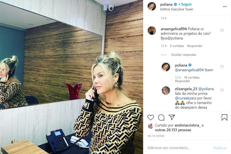 A publicação compartilhada pela jornalista e empresária Poliana Rocha, onde um dos segredos por trás do sucesso foi revelado - Reprodução: Instagram A publicação compartilhada pela jornalista e empresária Poliana Rocha, onde um dos segredos por trás do sucesso foi revelado - Reprodução: Instagram