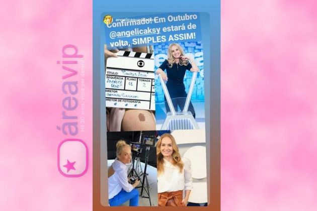 Angélica anuncia retorno à TV ainda neste ano com novo programa na Globo - Reprodução/Instagram