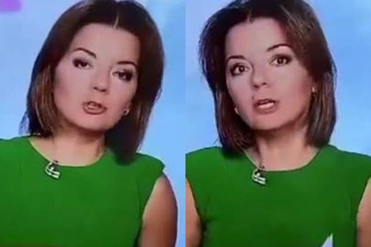 Apresentadora perde o dente durante programa ao vivo; assista ao vídeo
