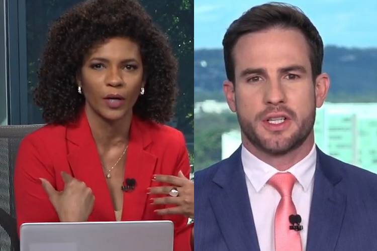 Apresentadores da CNN Brasil quebram protocolo de segurança contra o coronavírus