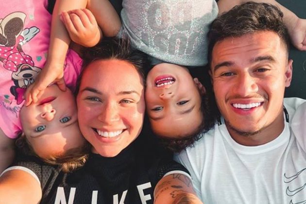Phillippe Coutinho com sua família/Instagram