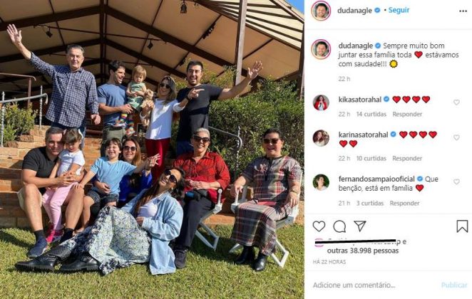 Duda Nagle mostra momento raro com a família reunida; confira 