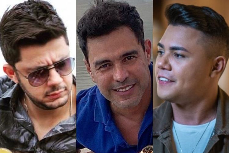 Felipe Araújo, Cristiano Araújo e Zezé di Camargo - Reprodução: Instagram (Montagem: Área VIP) Felipe Araújo, Cristiano Araújo e Zezé di Camargo - Reprodução: Instagram (Montagem: Área VIP)