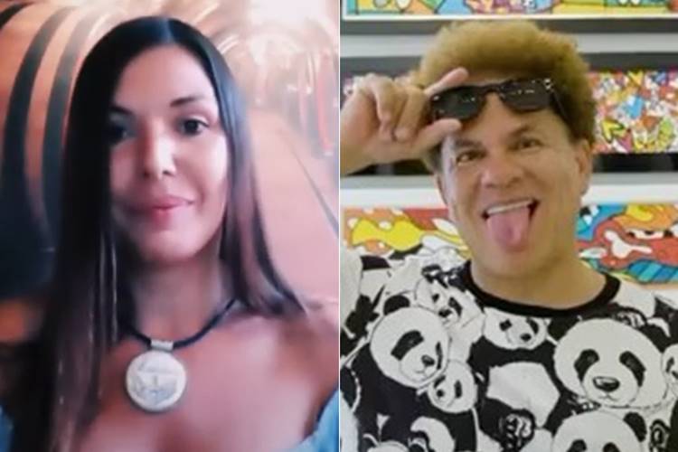 Madeleine Sánchez e Romero Britto Madeleine Sánchez e Romero Britto (Youtube/Instagram)