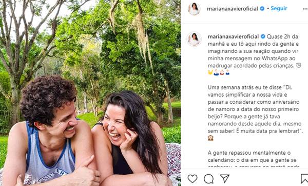 Mariana Xavier levanta dúvida sobre relacionamento com Diego Braga