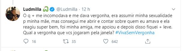 Ludmilla revela que tinha vergonha de assumir sexualidade para a mãe: "Me incomodava"