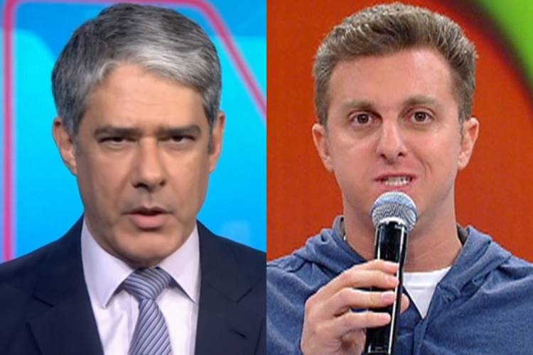 William Bonner; Luciano Huck - Fotos: TV Globo/Montagem William Bonner fala sobre 100 mil mortos por coronavírus no Brasil, e Luciano Huck comenta: "Me senti representado"