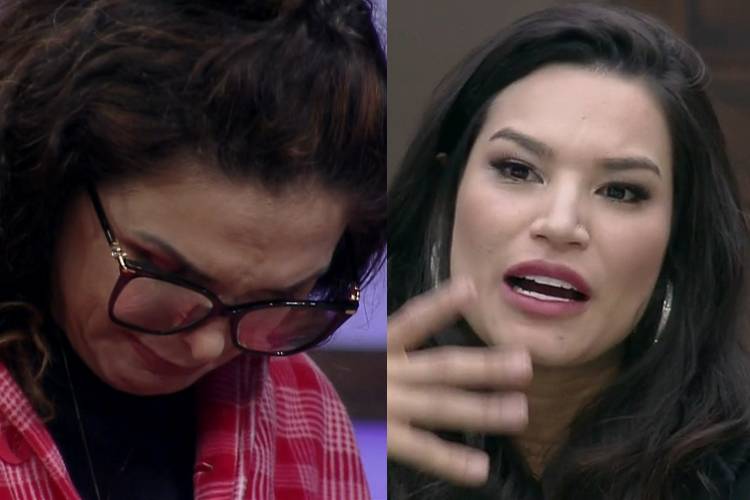 Luiza Ambiel e Raissa Barbosa em 'A Fazenda 12' - Reprodução (Montagem: Área VIP)