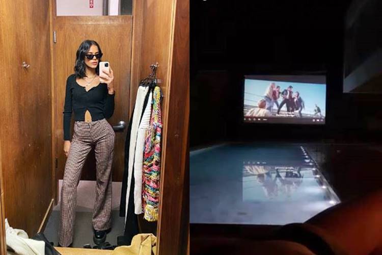 Bruna Marquezine cria cinema à beira da piscina de sua casa no Rio - Foto: Reprodução/Instagram@brunamarquezine