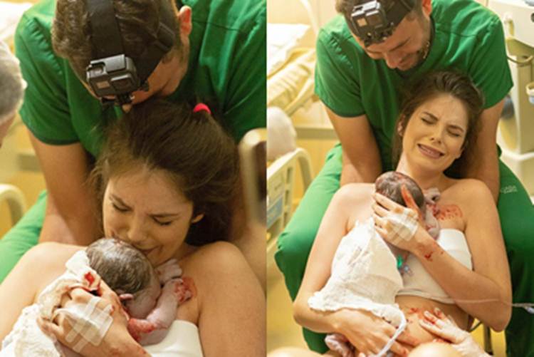 Debora Silva e Mano Walter - parto - Instagram