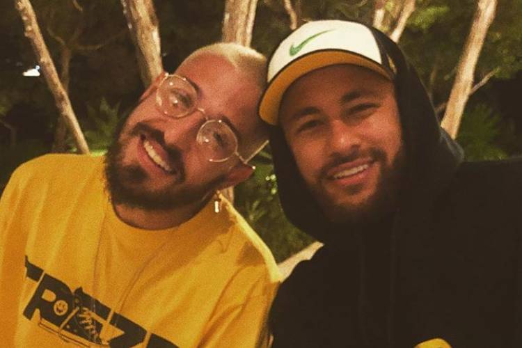 Vinícius Martinez e o jogador Neymar Jr. - Reprodução/Instagram