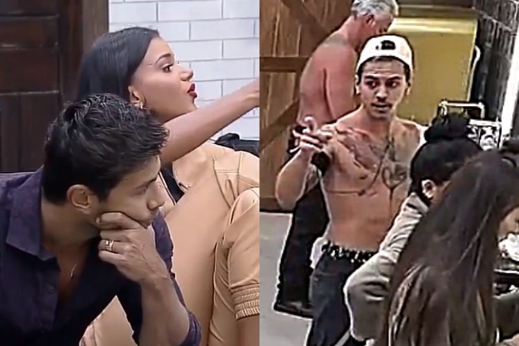 Biel e Jakelyne - Reprodução: PlayPlus (Montagem: Área VIP) Biel e Jakelyne - Reprodução: PlayPlus (Montagem: Área VIP)