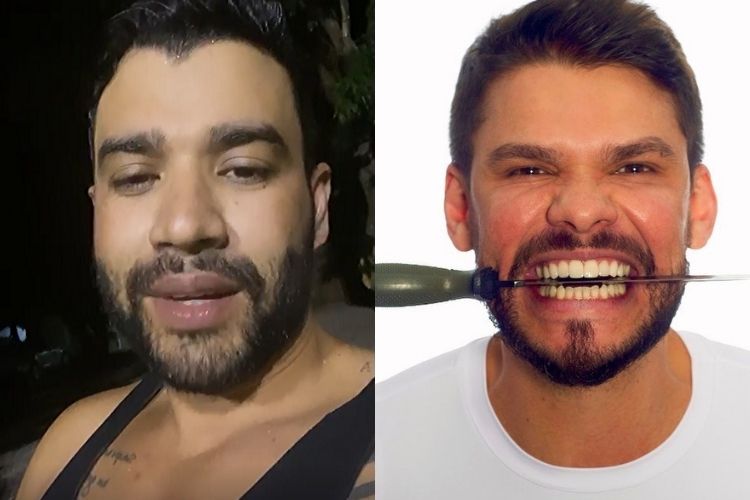 Gusttavo Lima e o irmão de Andressa Suita - Reprodução: Instagram (Montagem: Área VIP) Gusttavo Lima e o irmão de Andressa Suita - Reprodução: Instagram (Montagem: Área VIP)