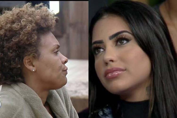 Lidi Lisboa e Mirella A Fazenda 12: Em briga com Mirella, Lidi Lisboa dispara ''Mimada, babaca!" - Foto: Reprodução/RecordTv/Montagem Área VIP